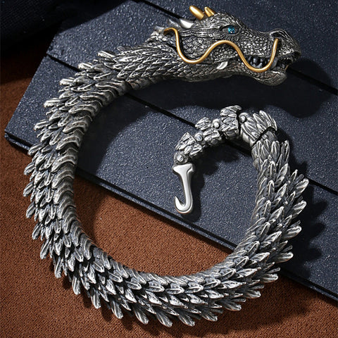 DRACHEN-ARMBAND – STERLINGSILBER