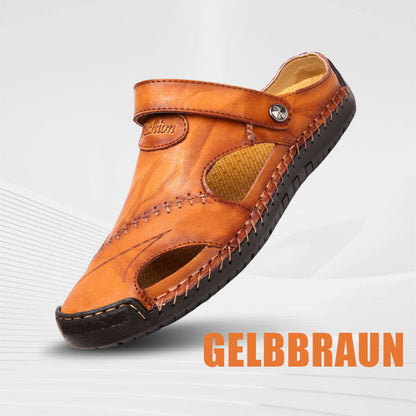 🔥Große Größe Weiches Leder Männer Atmungsaktive Outdoor-Sandalen