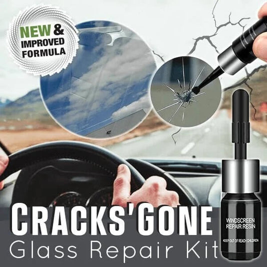 🔥Aktion – 30% RABATT🚘Cracks Gone Glasreparaturset (neue Formel)