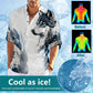 Herrenmode-Hemd mit 4D-Animal-Print
