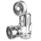 2-in-1-Abenteuer-Solarleuchte und tragbarer Ventilator