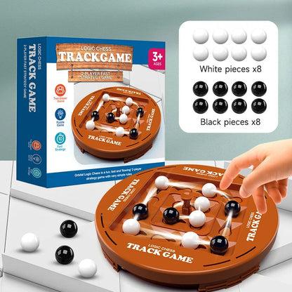 2024 Logik Schach Track Spielset für 4 Spieler, lustige Familien Spieleabend Unterhaltung