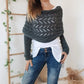 🌸Herbstschlussverkauf🌸Zeitlich begrenzt 30 % RABATT💕Damen Herbst und Winter Twist Hollow Langarm Schal und Schal
