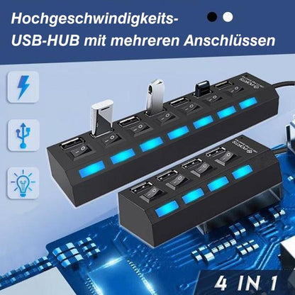 ✔️Hochgeschwindigkeits-USB-Hub mit mehreren Anschlüssen