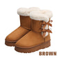 🎀Weihnachts-Specials🎁Klassische Plateau-Schneestiefel für Frauen mit Plüsch-Schleife📦Freie Lieferung📦