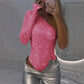 ⏰Zeitlich begrenzte Aktion 30% Rabatt🔥Damen One-Shoulder-Pailletten-Bodysuit💃
