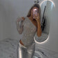 ⏰Zeitlich begrenzte Aktion 30% Rabatt🔥Damen One-Shoulder-Pailletten-Bodysuit💃