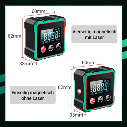 🧰Ostern Heißer Verkauf 50% Rabatt💥2-in-1 Magnetischer digitaler Laser-Neigungsmesser