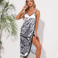 Einteiliges rückenfreies Strandkleid für Damen