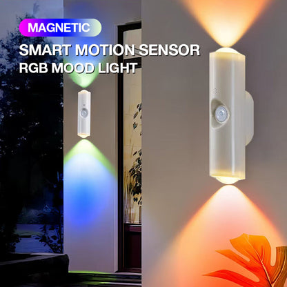 🌈 ✨ Magnetische RGB-Stimmungsleuchte mit Bewegungssensor – Individuelle Beleuchtung, die Sie erkennt! ✨