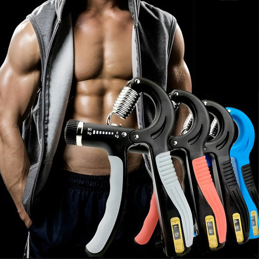 ✊ VERSTELLBARER HANDTRAINER – Automatische Zählfunktion • Einstellbarer Widerstand • Rutschfester Griff • Kompakt &amp; Vielseitig