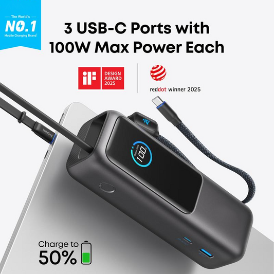 🔥 57 % Rabatt！！🔌Tragbares Ladegerät mit integriertem Kabel