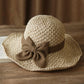 🎀 50 % RABATT 👒 | Strohhut mit Retro-Schleife – Faltbar & atmungsaktiv für den Sommer