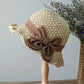 🎀 50 % RABATT 👒 | Strohhut mit Retro-Schleife – Faltbar & atmungsaktiv für den Sommer