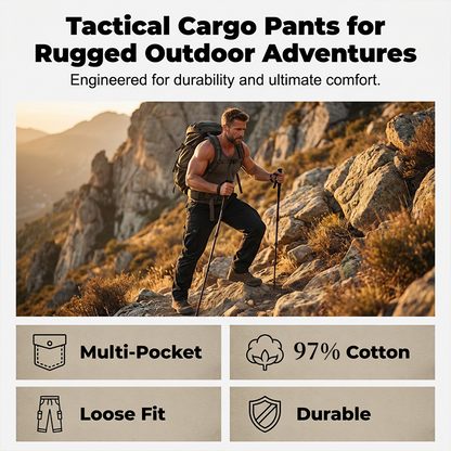 ⏰🔥 NUR JETZT: 50% RABATT! Taktische Cargo-Hose für Männer – gerader Schnitt, atmungsaktive Premium-Baumwolle & praktische Taschen. Perfekt für Arbeit, Reise & Alltag. Nicht lange zögern. 🎒⚡