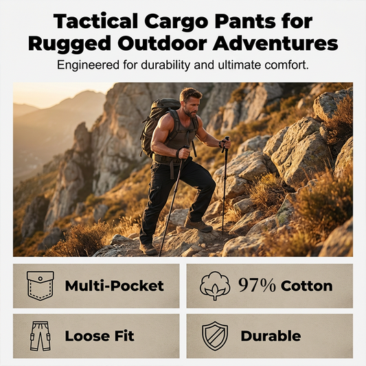 ⏰🔥 NUR JETZT: 50% RABATT! Taktische Cargo-Hose für Männer – gerader Schnitt, atmungsaktive Premium-Baumwolle & praktische Taschen. Perfekt für Arbeit, Reise & Alltag. Nicht lange zögern. 🎒⚡
