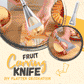 Obst-Schnitzmesser - DIY Teller Dekoration