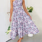 Women's 2023 Sommer böhmische eine Schulter ärmellos Smocked Rüschen gestaffelt Strand Maxi Sonne Kleid