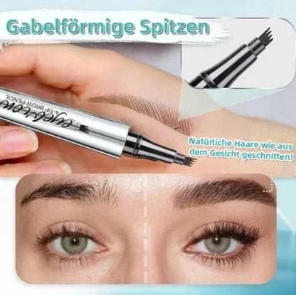 🔥Kaufen Sie 1, erhalten Sie 1 kostenlos🔥 -Wasserdichter 3D Augenbrauenstift mit 4 Gabelspitzen