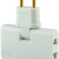 Um 180° drehbare 3-Wege-Steckdose (europäischer Stecker)