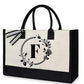 DIY Brief Canvas Tasche Frauen Hit Farbe Einfache Schulter Shopping Tote Handtasche
