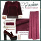Ice Seidenhose mit hoher Taille und weitem Bein