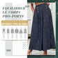 Ice Seidenhose mit hoher Taille und weitem Bein