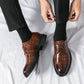 Top Good Crocodile Print Men's Fashion Casual Business Leather Shoes (Nur noch auf Lager, Ausverkauf!) 🔥 Bis zu 46% Rabatt!