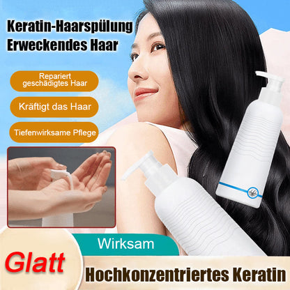 Keratin-Haarspülung zur Revitalisierung des Haares