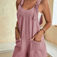 Stilvolle Damen lässig U Hals Sommerurlaub kurze Jumpsuits