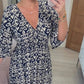 V-Ausschnitt Wild Seaside Vacation Strandkleid
