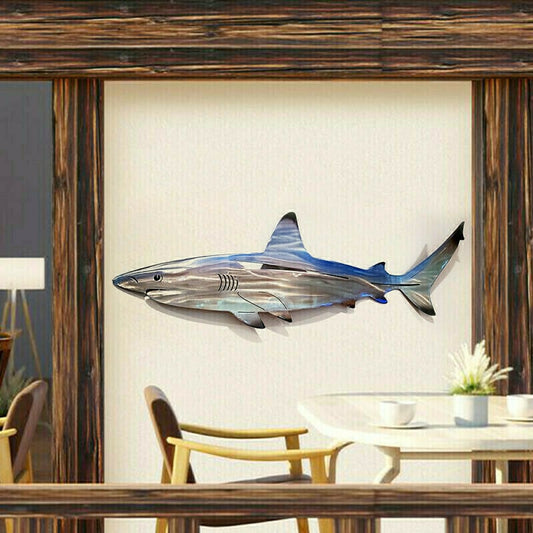 49% OFF - 🦈Metall Hai Kunst Wanddekoration